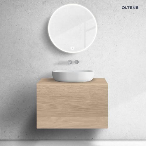 Zestaw Oltens Lun szafka podumywalkowa 80 cm z blatem dąb 68735060