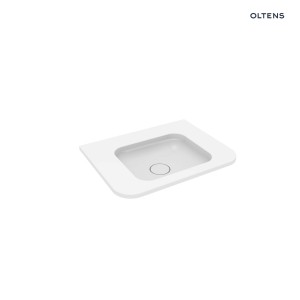 Oltens Hamnes umywalka 60x46,1 cm prostokątna meblowa PureSurface biały połysk 40212000