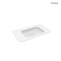 Oltens Hamnes umywalka 80x46,1 cm prostokątna meblowa PureSurface biały połysk 40213000