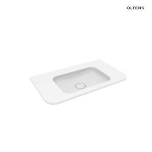 Oltens Hamnes umywalka 80x46,1 cm prostokątna meblowa PureSurface biały połysk 40213000