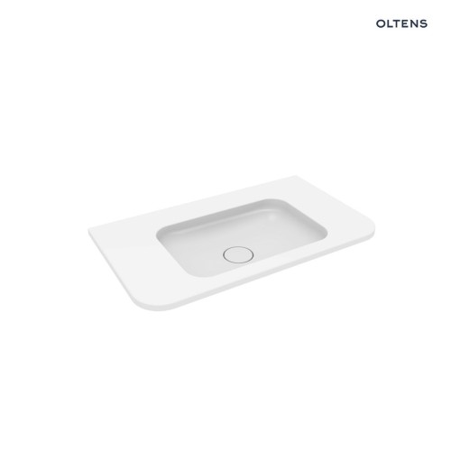 Oltens Hamnes umywalka 80x46,1 cm prostokątna meblowa PureSurface biały połysk 40213000