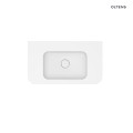 Oltens Hamnes umywalka 80x46,1 cm prostokątna meblowa PureSurface biały połysk 40213000