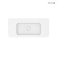 Oltens Hamnes umywalka 100x46,1 cm prostokątna meblowa PureSurface biały połysk 40214000