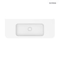 Oltens Hamnes umywalka 120x46,1 cm prostokątna meblowa PureSurface biały połysk 40215000