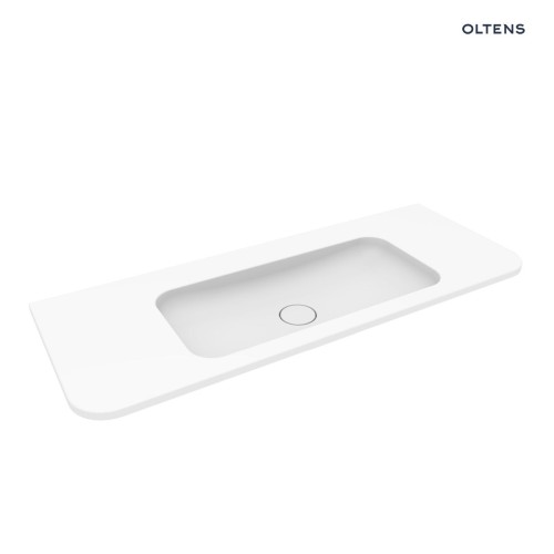 Oltens Hamnes umywalka 120x46,1 cm prostokątna meblowa PureSurface biały mat 40215900