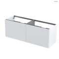 Oltens Lun Rilla szafka podumywalkowa 140 cm ryflowana biały mat 60039000