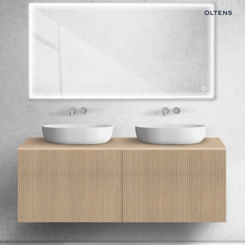 Oltens Lun Rilla szafka podumywalkowa 140 cm ryflowana dąb 60039060