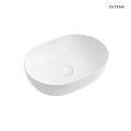 Oltens Svale umywalka 48,5x35 cm nablatowa owalna biała 40332000
