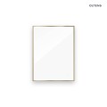 Oltens Nordlis lustro 60x80 cm prostokątne z oświetleniem z przodu z matą grzewczą mosiądz szczotkowany 64105510
