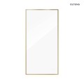 Oltens Nordlis lustro 60x120 cm prostokątne z oświetleniem od tyłu z matą grzewczą mosiądz szczotkowany 64112510