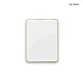 Oltens Nordlis lustro 60x80 cm prostokątne z oświetleniem z przodu z matą grzewczą mosiądz szczotkowany 64116510