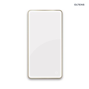 Oltens Nordlis lustro 60x120 cm prostokątne z oświetleniem z przodu z matą grzewczą mosiądz szczotkowany 64118510