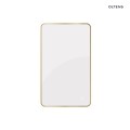 Oltens Nordlis lustro 60x100 cm prostokątne z oświetleniem od tyłu z matą grzewczą mosiądz szczotkowany 64120510
