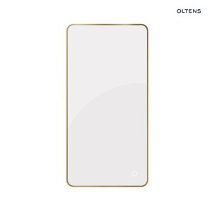 Oltens Nordlis lustro 60x120 cm prostokątne z oświetleniem od tyłu z matą grzewczą mosiądz szczotkowany 64121510