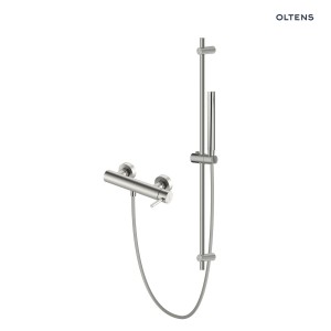 Zestaw Oltens Molle bateria prysznicowa ścienna z kompletem prysznicowym Ume Alling nikiel 36637910