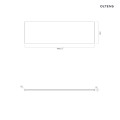 Oltens BordMag panel frontowy do wanny 180 cm biały 19007000