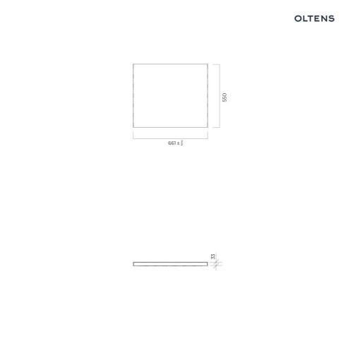 Oltens BordMag panel boczny do wanny 70 cm biały 19008000