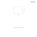 Oltens BordMag panel boczny do wanny 80 cm biały 19010000