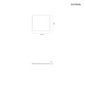 Oltens BordMag panel boczny do wanny 70 cm czarny mat 19008300