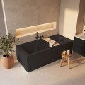 Oltens BordMag zestaw paneli wannowych 160x70 cm czarny 19013300