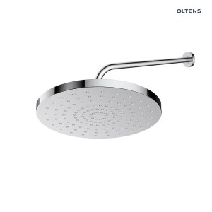 Oltens Alvo Lagan deszczownica 30 cm okrągła z ramieniem ściennym chrom 36094100
