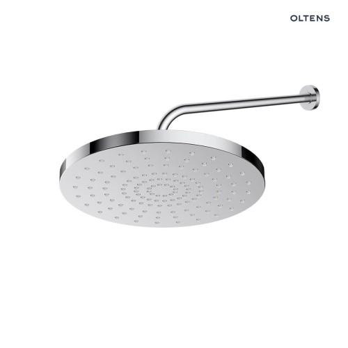 Oltens Alvo Lagan deszczownica 30 cm okrągła z ramieniem ściennym chrom 36094100