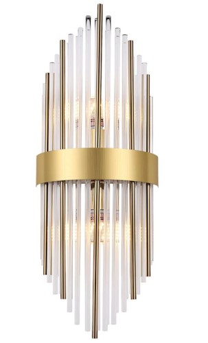 LAMPA APP1761-1W BRUSH GOLD